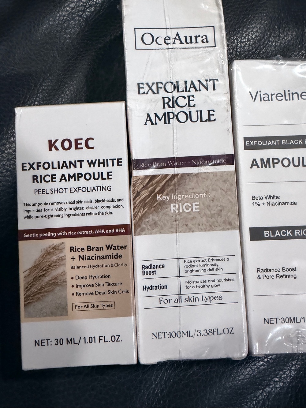 Exfoliant Rice Ampoule - Lot of 3